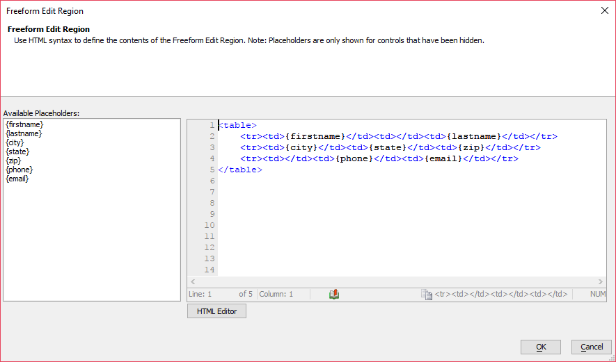 Alpha Anywhere Freeform Layout